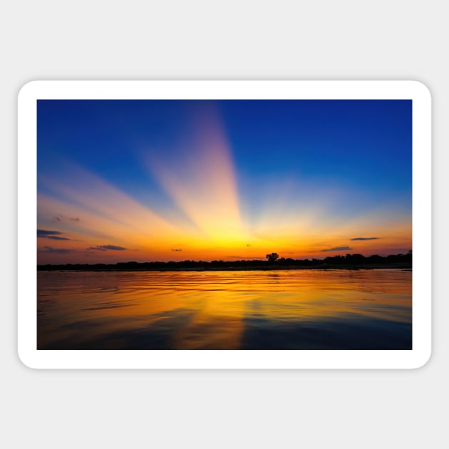 Pantanal Sunset, Brazil Sticker by GrahamPrentice